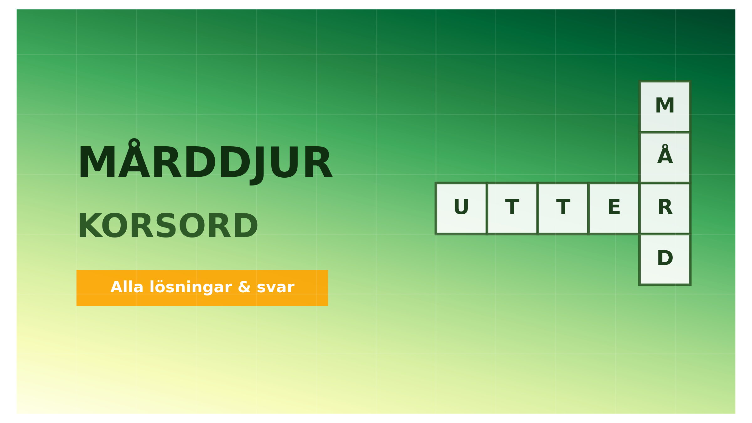 Mårddjur korsord