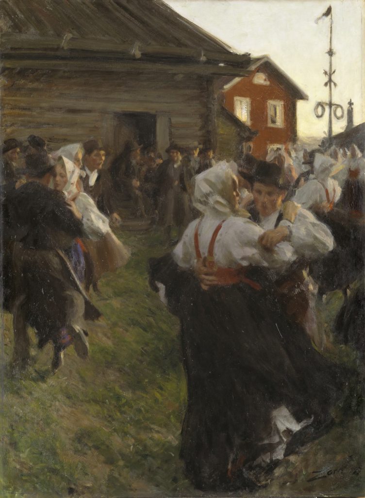 Midsommardans , 1897. Olja på duk, 140 × 98 cm. Nationalmuseum, Stockholm.