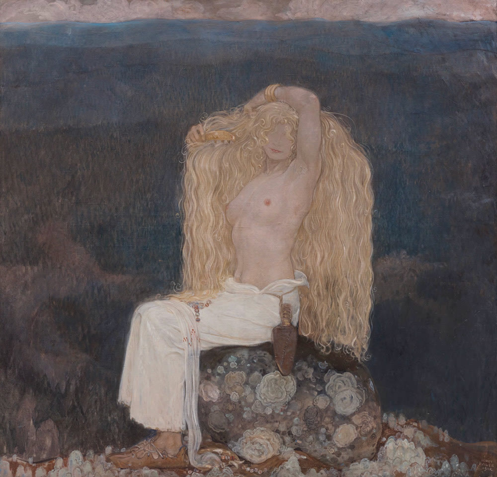 Sagoflickan , 1912. Olja på duk, 136 × 140 cm. Privat ägo.
