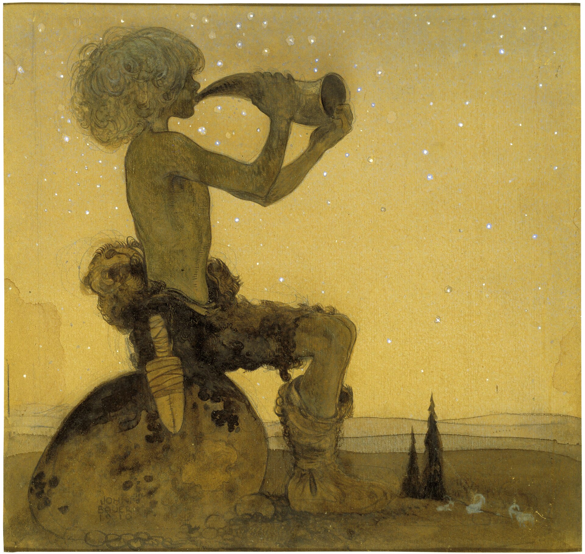 Vill vallareman , 1910. Akvarell, 35 × 35 cm. Nationalmuseum, Stockholm.